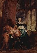 Richard Parkes Bonington Franz I. und Margarete von Navarra oil painting on canvas